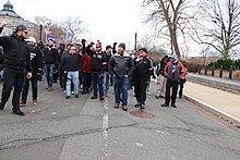 Members of the Proud Boys passing the U.S. Supreme Court on their way to the Capitol building on January 6, 2021 15.ProudBoys.USSC.WDC.6January2021 (50809804738).jpg