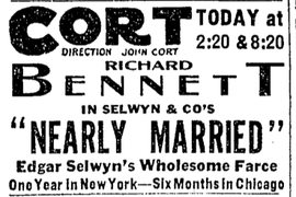1915 Cort theatre BostonGlobe Feb27.png