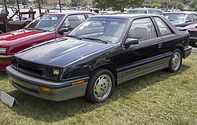 1987 Dodge CSX nomor 1, Greenwich 2018, depan left.jpg