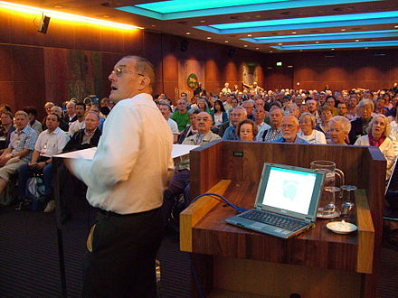 John Wells at the World Congress of Esperanto, Rotterdam 2008