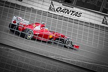 Photo de Fernando Alonso sur Ferrari à Melbourne
