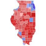 2018 Illinois Attorney General election results map by county.svg