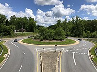 2020-05-23 11 54 16 View east along Maryland State Route 231 (Prince Frederick Road) from the overpass for Maryland State Route 5 (Leonardtown Road) in Hughesville, Charles County, Maryland.jpg