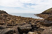 Porthgwarra Beach in Cornwall, England.