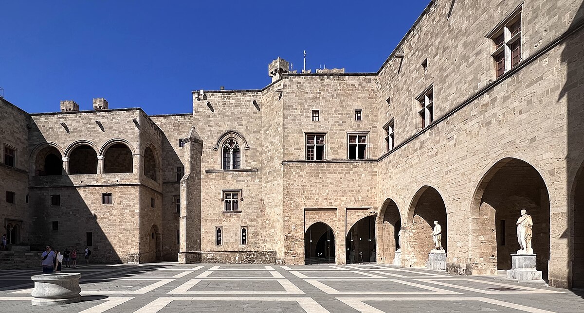 Courtyard of the Grand Masters Palace (I). Rhodes Old Town…