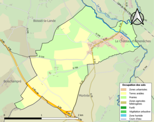 Mappa a colori che mostra l'uso del suolo.