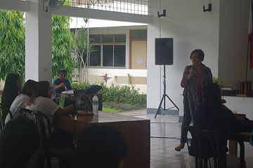 Prof. Joycie giving her welcome remarks