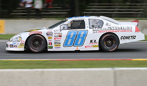 Michael Womack in the No. 88 car at Road America in 2017.