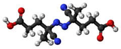 Bola-dan-stick model ACPA molekul