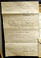 A letter from the officer in charge of the records to Mr. W Rennie, in Edinburgh. Death of a soldier, private C. H. Rennie. Museum of the Royal Scots (The Royal Regiment) and the Royal Regiment of Scotland. Edinburgh Castle.jpg
