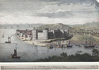 A north-west view of Caernarvon Castle