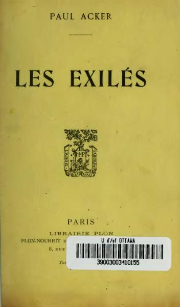 File:Acker - Les Exilés, 1911.djvu