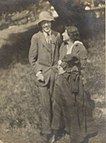 Photograph of Adrian Stephen with his wife Karin Costelloe in 1914, the year they were married