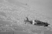 A Macchi C.200 Saetta during World War II. (From the private archive of the Riggio family) Aerei in atterraggio.jpg