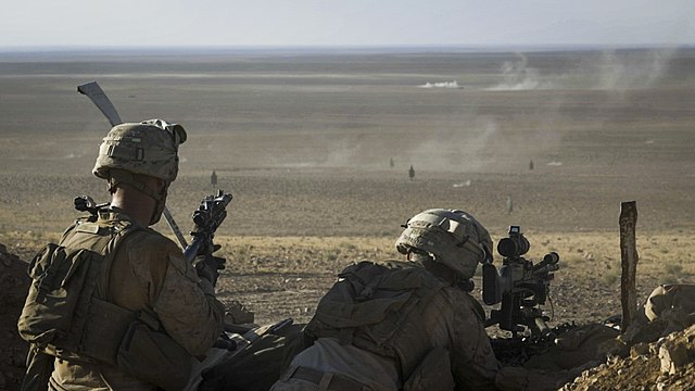 3rd Battalion, 7th Marines attached to SP-MAGTF-CR-CC during Operation Apex Teufelhunden, a live fire exercise near al-Tanf, 7 September 2018