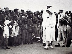 Königin Elisabeths Besuch im Kongo, damals belgische Kolonie (1928) (Quelle: Wikimedia)