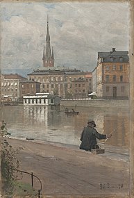 Utsikt över Konstakademien, 1890