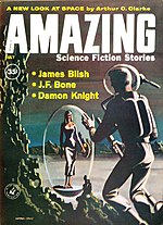 Amazing Science Fiction Stories cover image for July 1960