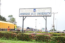 Ambrose Alli University Sign Post Ambrose Alli University Sign Post.jpg