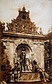 Pomnik (z fontanną) Amfitryty stał przed Bramą Portową w latach 1902-1932