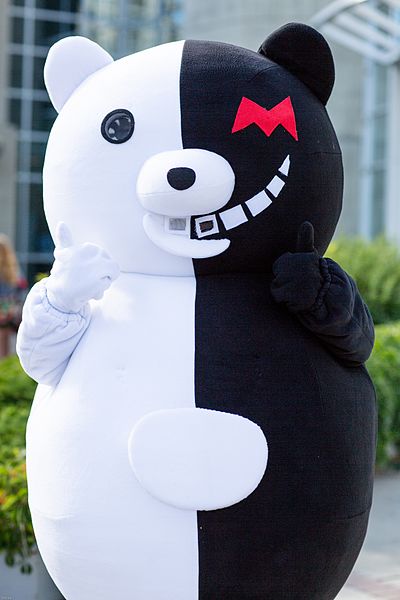 Monokuma cosplays are a popular among Danganronpa fans, although a 2019 Whataburger one was the subject of controversy.