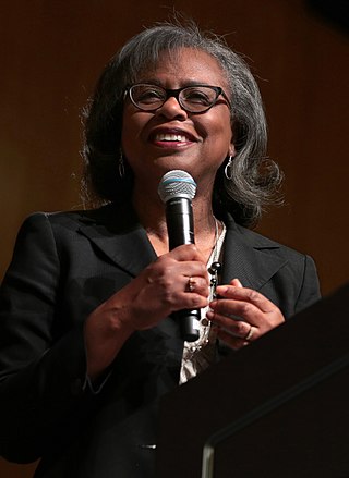 <span class="mw-page-title-main">Anita Hill</span> American lawyer, educator and witness in Clarence Thomas controversy