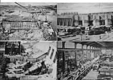 Construction of dam