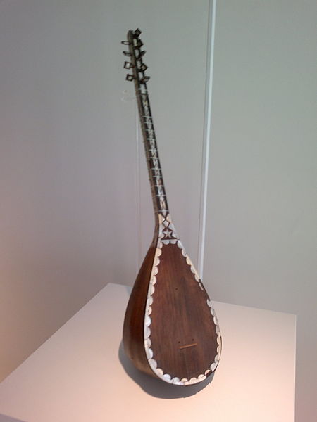 File:Azerbaijani musical instrument saz in Heydar Aliyev Center.jpg