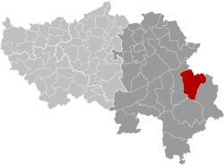Bütgenbach Liège Belgium Map.svg