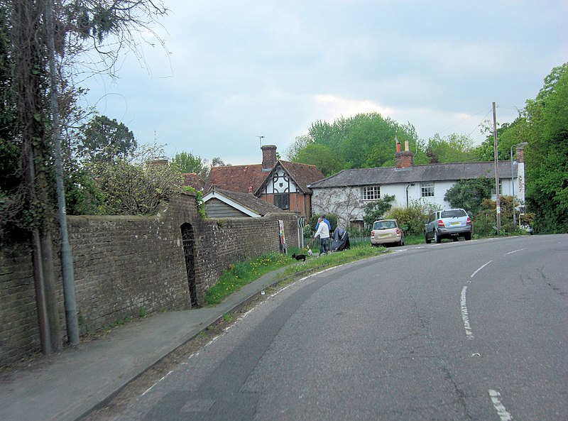 File:B2102 junction with Brookhouse Lane - geograph.org.uk - 3491432.jpg