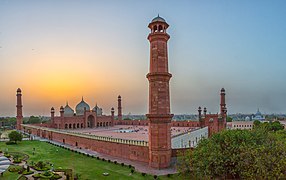 Badshahi Mosque was commissioned by the Mughals in 1671. It is listed as a World Heritage Site.