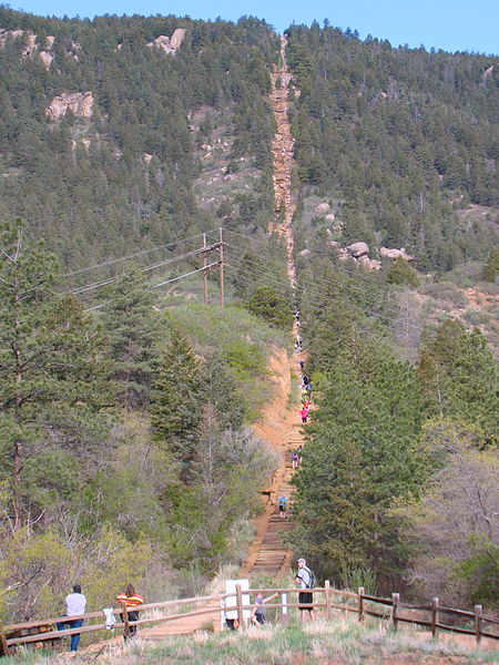 File:Base of the Manitou Incline May 2013.jpg