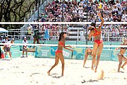 Deutsch: Beachvolleyball bei den Olympischen Jugendspielen 2018; Tag 9, 15. Oktober 2018; Mädchen, Viertelfinale: Italien-China 2–0 (21–16/21–9) English: Beach volleyball at the 2018 Summer Youth Olympics at 15 October 2018 – Girls Quarterfinals: Italy-China 2–0 (21–16/21–9)