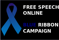 Logo de la campagne en faveur de la liberté d'expression sur Internet
