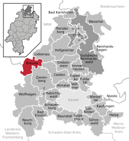 Kaart van Breuna