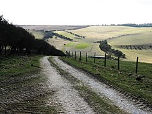 Bridleway down Varncombe Hill Bridleway down Varncombe Hill - geograph.org.uk - 1749197.jpg