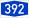 Bundesautobahn 392 number.svg