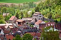 Burg Brattenstein in der Südwestecke der Altstadt, Ansicht Mai 2021 vom Kapellenberg