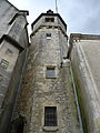 Le clocher du XVe siècle de l'église Notre-Dame de Foulletourte.