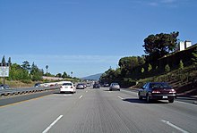 Concrete roadway in San Jose, California CASR85 SanJose.jpg