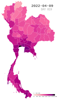 <span class="mw-page-title-main">COVID-19 pandemic in Thailand</span> Ongoing COVID-19 viral pandemic in Thailand