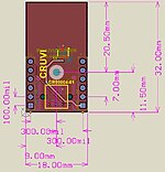 CRUVI PCB template CR99004 18 x 32 LS