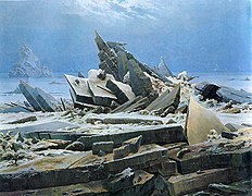 Das Eismeer von Caspar David Friedrich nutzte unter anderem Spiritus Mortis