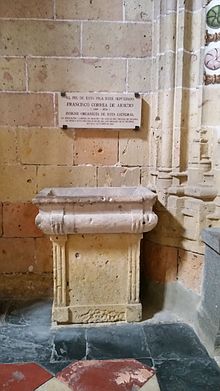 Burial of Correa de Araujo in the Cathedral of Segovia.