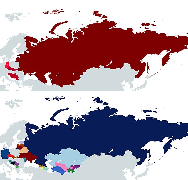 Changes in national boundaries after the collapse of the Eastern Bloc