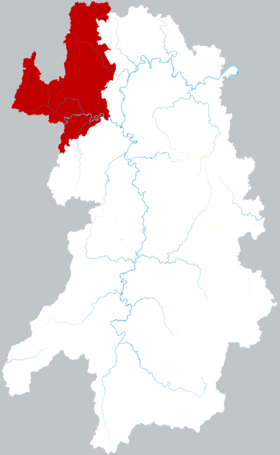 Localisation de Dōng'ān Xiàn