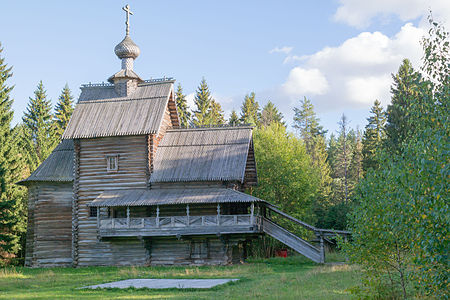 Василёво. Церковь Преображения (Вознесения). Постройка 1732 года.