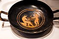 Classical Attic red figure stemless cup - ARV extra - youths - Cortona MAEC - 02