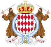 Karl III's og Albert I af Monacos våbenskjold (Karl III's orden).svg