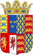 Coats of arms of Reine Philippa of Angleterre1.svg